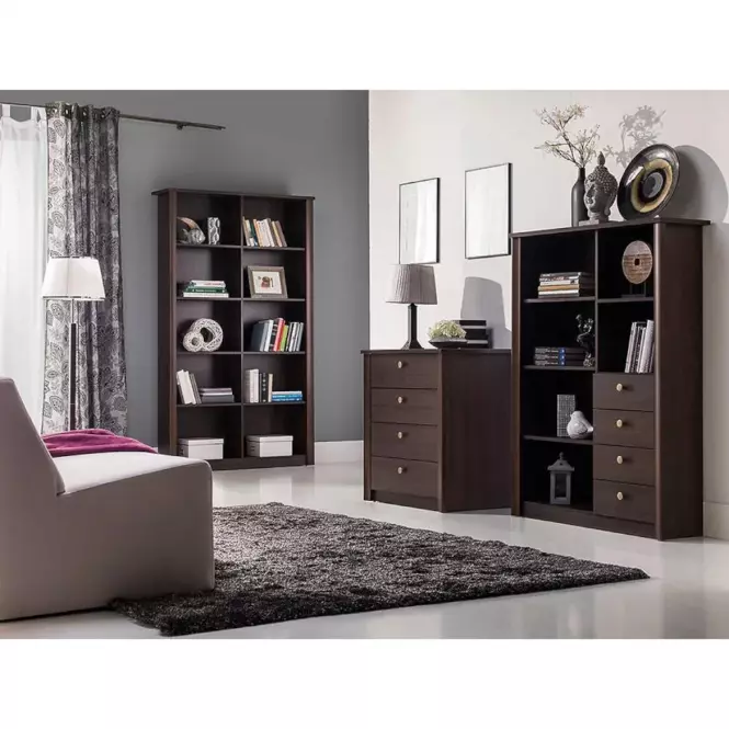 Regál Finezja F1 čokoládová sonoma,4