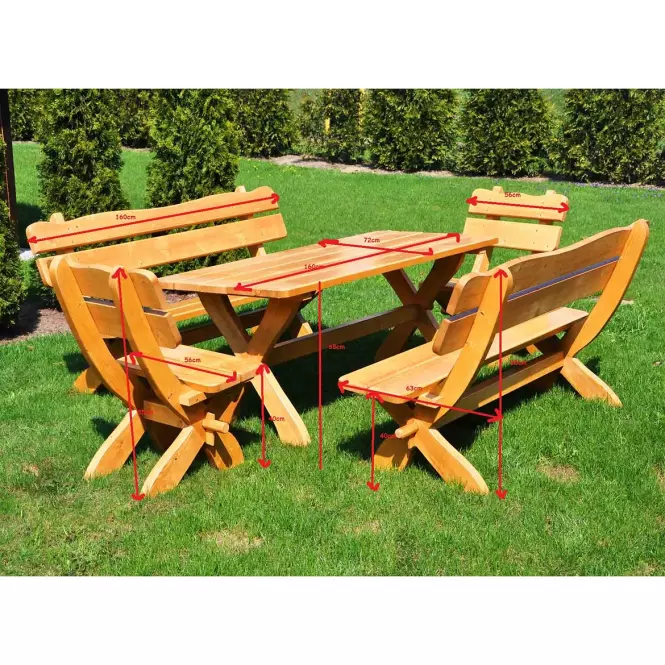 Záhradný komplet B115 teak