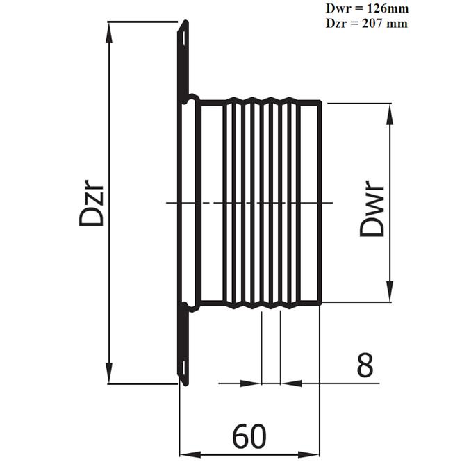 Rozeta ROZ120-OC