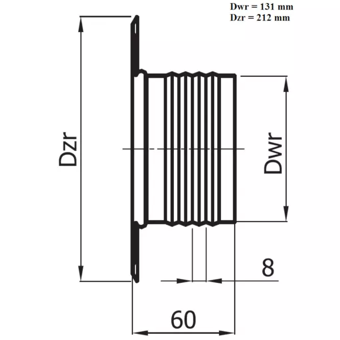 Rozeta ROZ125-ML biela