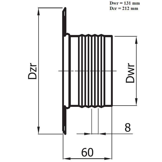 Rozeta ROZ125-ML biela