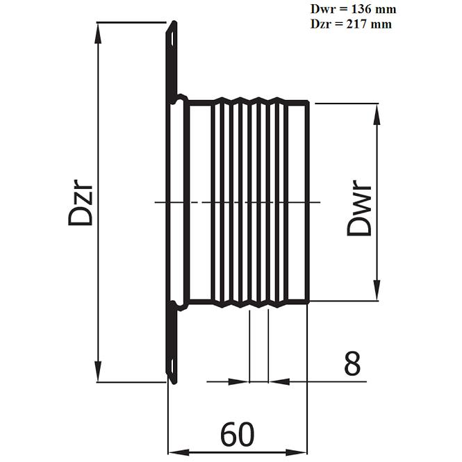 Rozeta ROZ130-ML biela