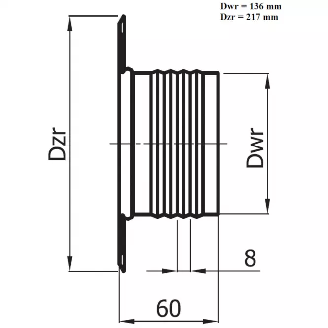 Rozeta ROZ130-ML biela,2