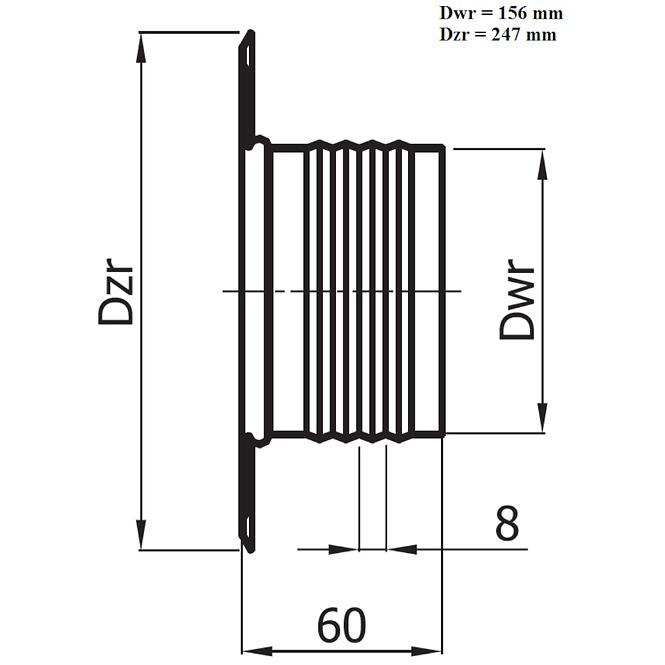 Rozeta ROZ140-ML biela