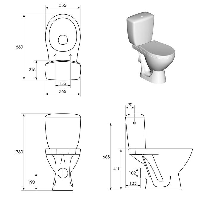 Wc Kombi Kaskada 204