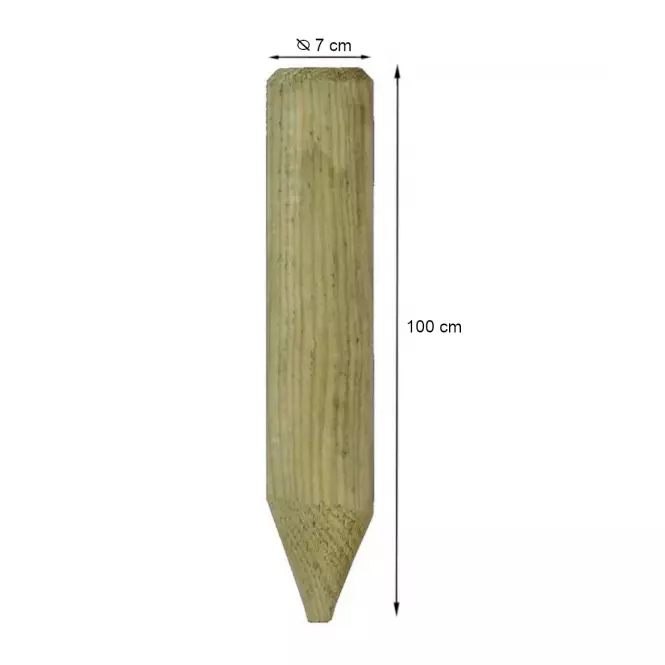 Palisáda Of fi 7X100