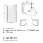 Sprchový kút KP1DJA/TX5 90 W0 SB Glass Protect,3