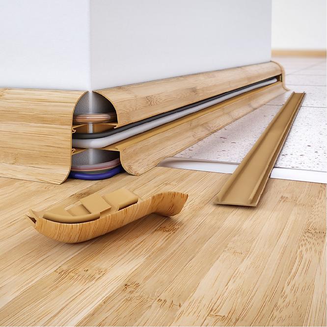 Podlahová lišta PVC SG56 – E1 Dub sparta