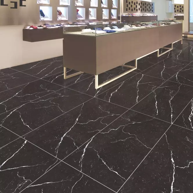 Gresová dlažba Black Marquina High Glossy Rekt. 60/120