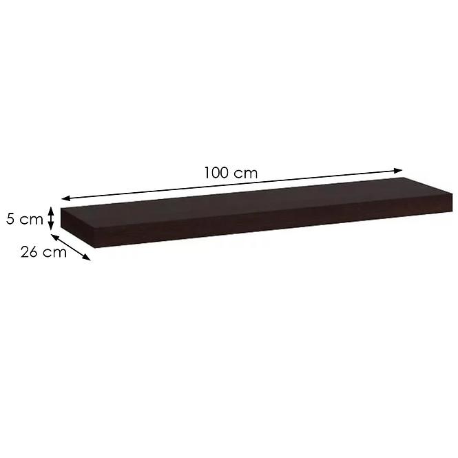 Samonosná Polica  Kate 1000 wenge