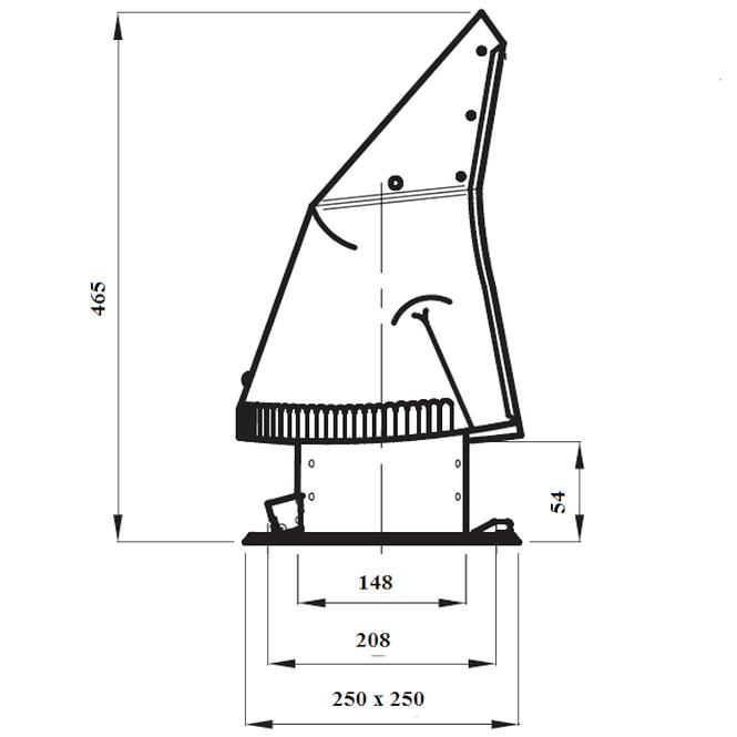 Komínový kryt RO 150 OCOC,2