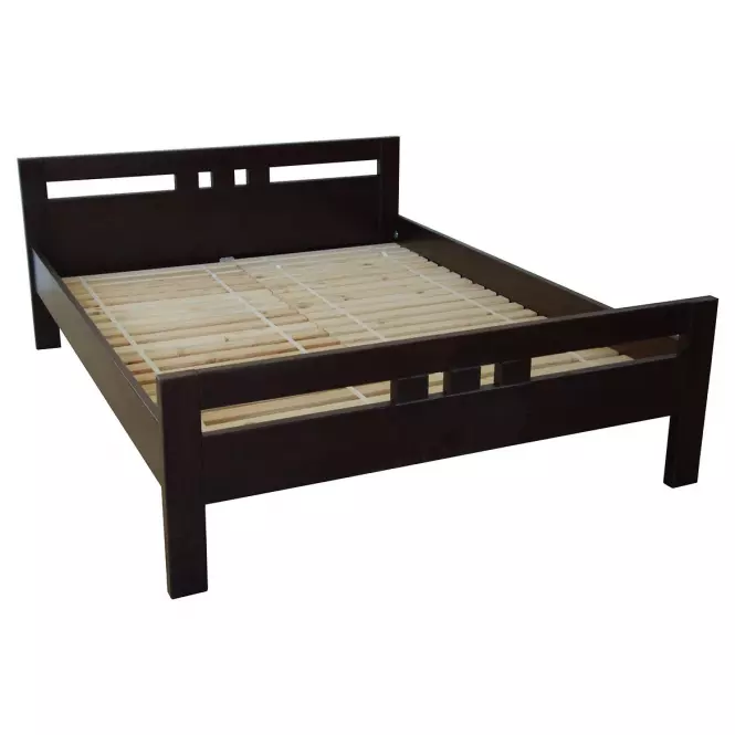 Posteľ Prezident 180x200 jelša farba wenge