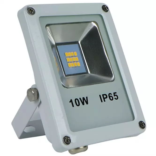 Biely LED reflektor 10W IP65 800LM 4000K EK700,2