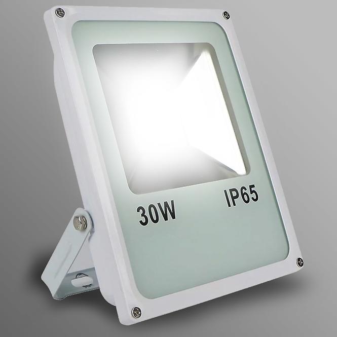 Biely LED reflektor 20W IP65 1600LM 4000K EK724