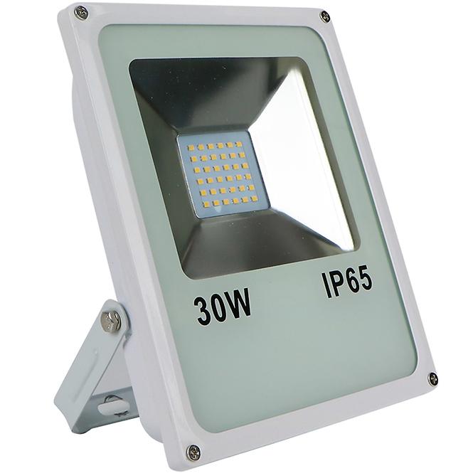 Biely LED reflektor 20W IP65 1600LM 4000K EK724