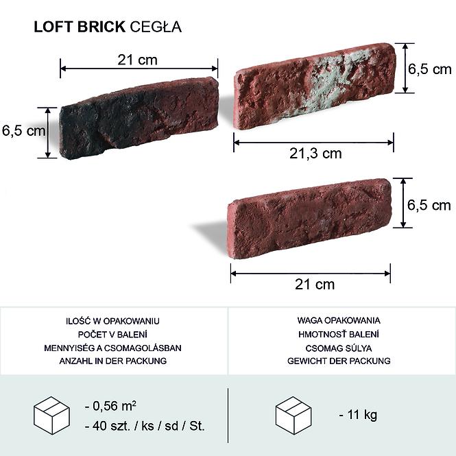 Betónový Obkladový Kameň Loft Brick Tehla