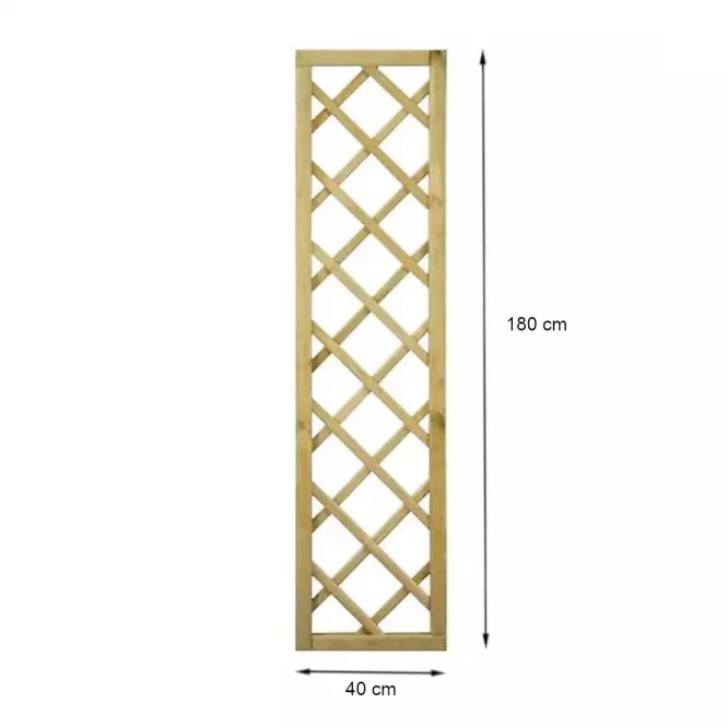 Drevený plotový panel R34 rovný 40x180