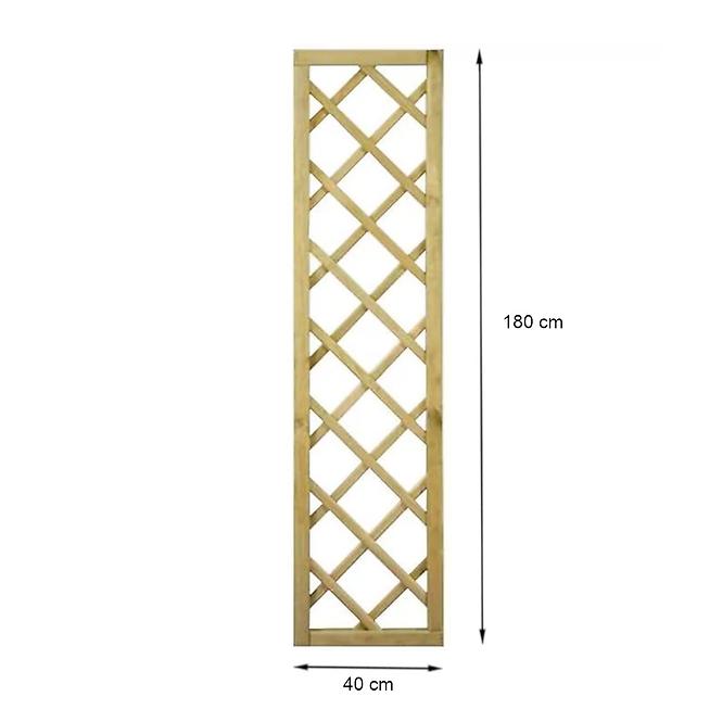 Drevený plotový panel R34 rovný 40x180