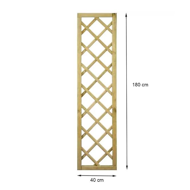 Drevený plotový panel R34 rovný 40x180,2