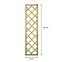 Drevený plotový panel R34 rovný 40x180,2
