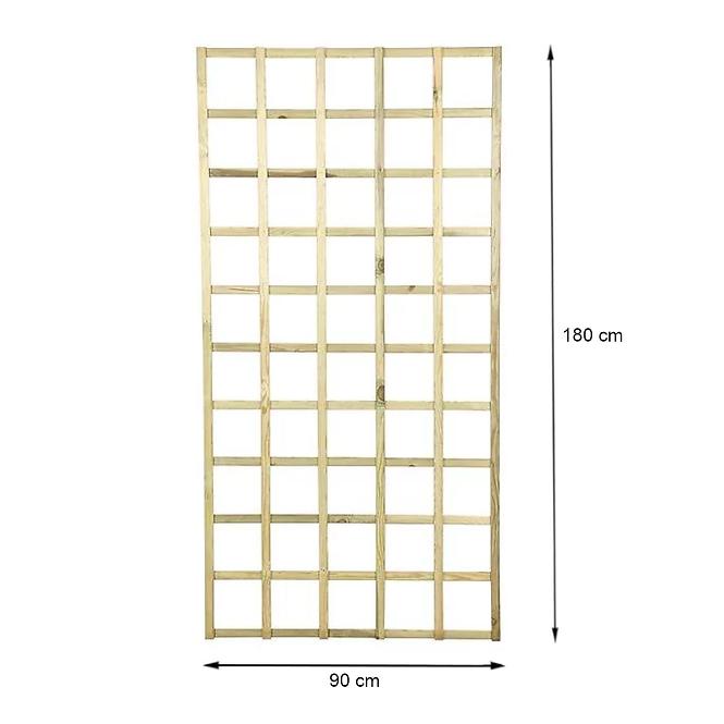 Drevený plotový panel Kinga rovný 90x180
