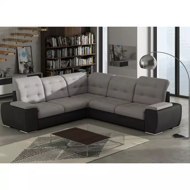 Rohová sedacia súprava Combi 3 L Soft 11 + Cosmic 118