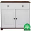 Komoda Nr 41 -2D+1S/90X86X40 hnedý/biela fil