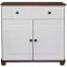 Komoda Nr 41 -2D+1S/90X86X40 hnedý/biela fil,3