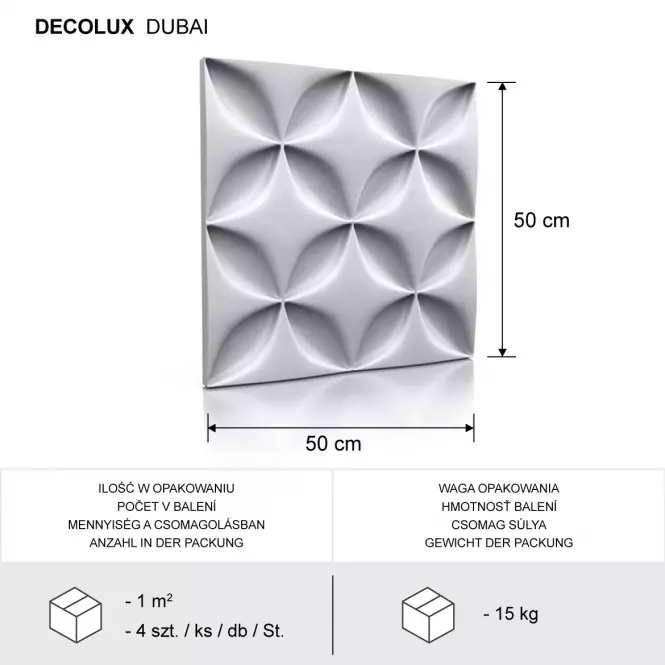 Sádrový Dekor Dubai 3D