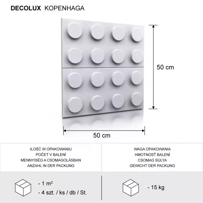 Sadrový dekor Kopenhaga 3D,4