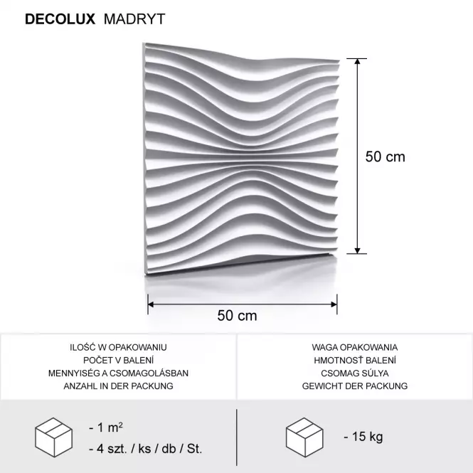 Sadrový dekor Madryt 3D,4