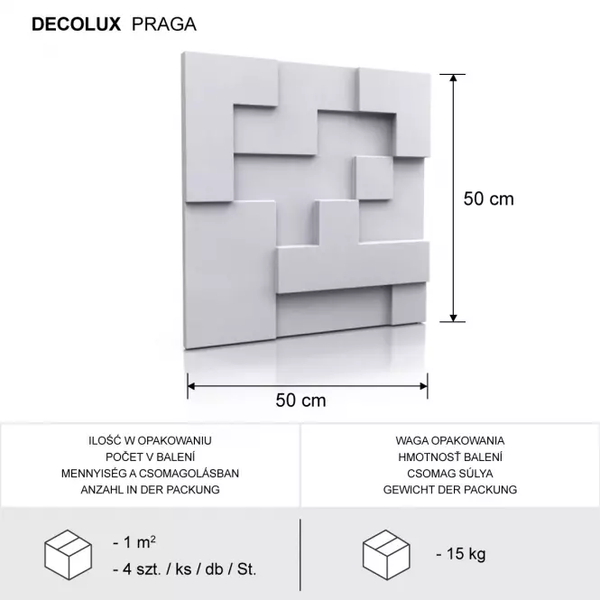 Sádrový Dekor Praga 3D