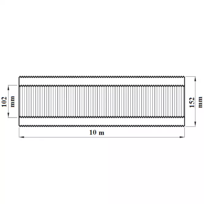 Izolačná elastická rúra RESD100-10-AL,2
