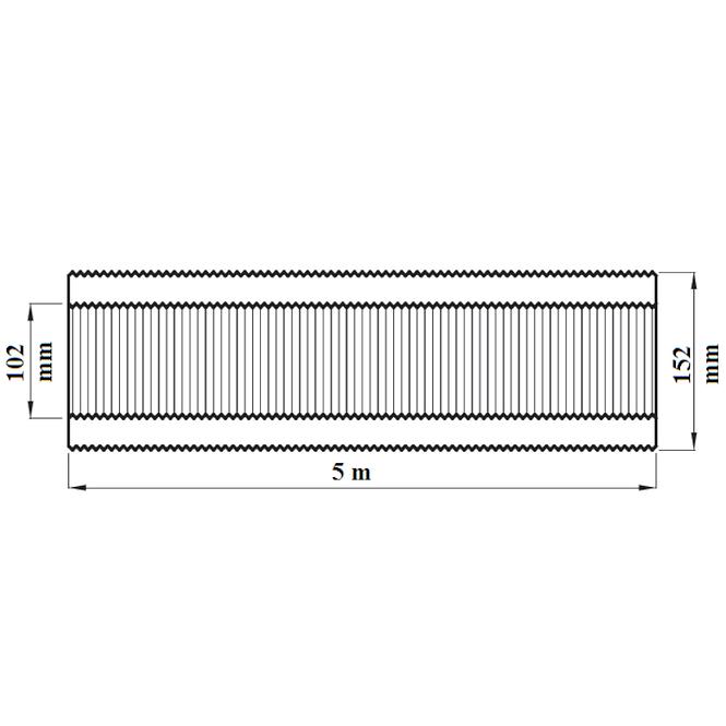 Izolačná elastická rúra RESD100-5-AL,2