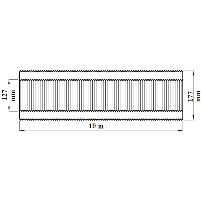 Izolačná elastická rúra RESD125-10-AL,2