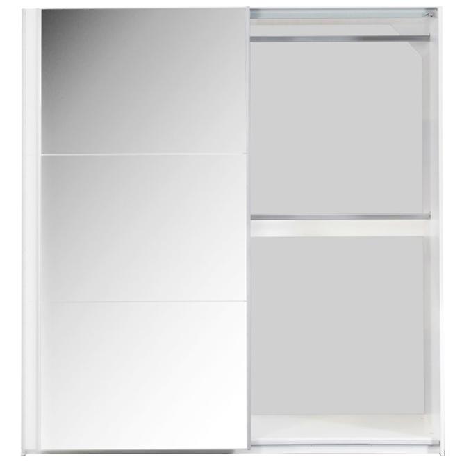 Skriňa Vigo 200 cm biely/zrkadlo,5