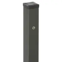 Stĺpik k bráne s nitovacou maticou 70x70 mm x 2 m ZN+RAL7016 štruktúra