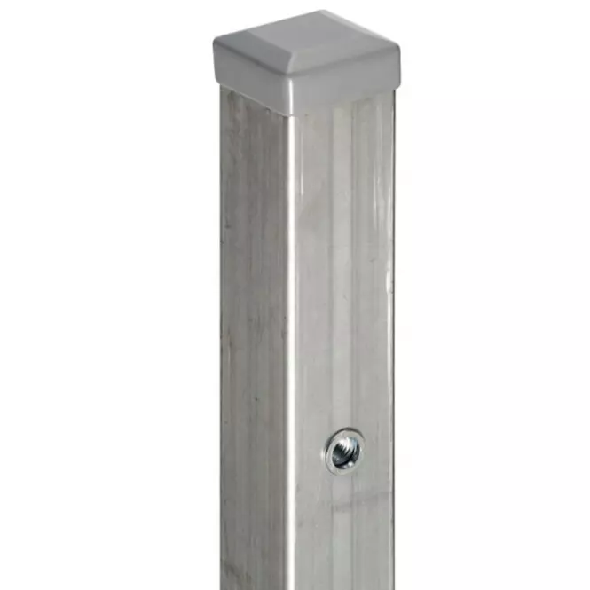 Stĺpik k bráne s nitovacou maticou 70x70 mm x 2 m ZN+RAL7016