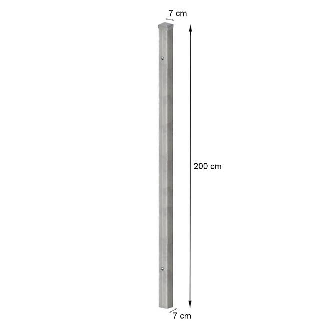 Bránový stĺp 70x70x23 pozink,2