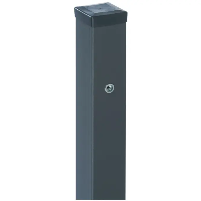 Stĺpik k bráne s nitovacou maticou 70x70 mm x 2 m ZN+RAL7016