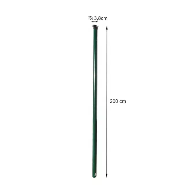 Stĺpik podpera 2000 x 38 mm  pozink zelený 7026660,3