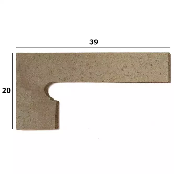Sokel Zanquin Orion Beige ľavý 39x20 cm