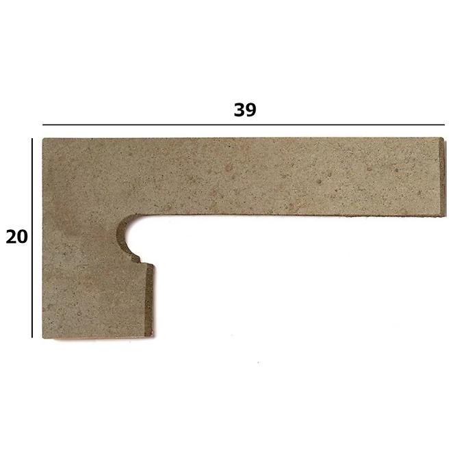 Sokel Zanquin Orion Beige ľavý 39x20 cm