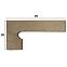 Sokel Zanquin Orion Beige ľavý 39x20 cm,3
