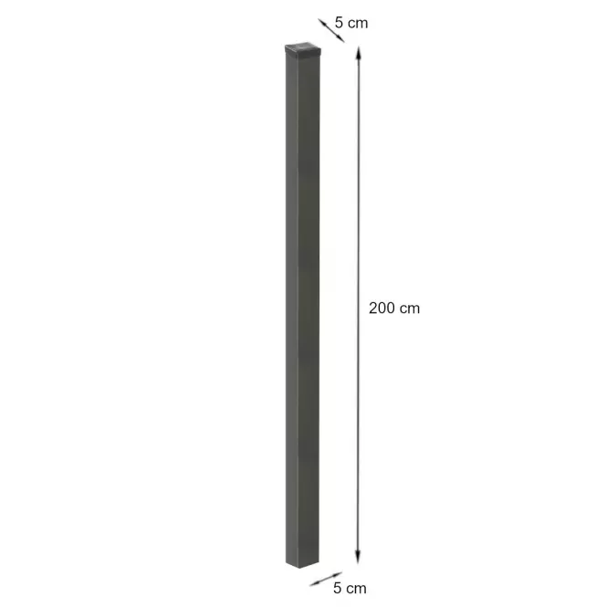 Plotový stĺpik 50x50 (2,00) + RAL7016