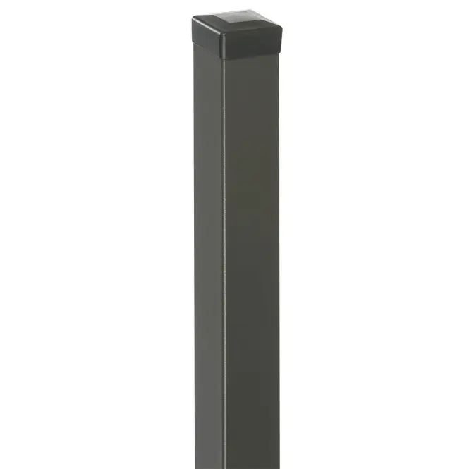 Plotový stĺpik 50x50 mm x 2 m ZN+RAL7016 štruktúra