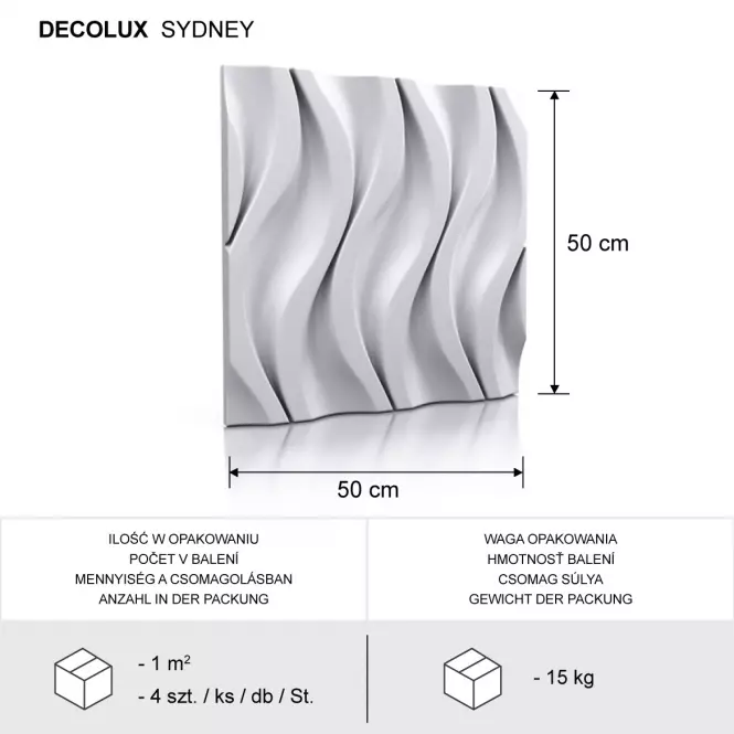 Sadrový dekor Sydney 3D,3