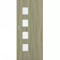 Dvere vnútorné Dallas 4*4 80P dub bielený