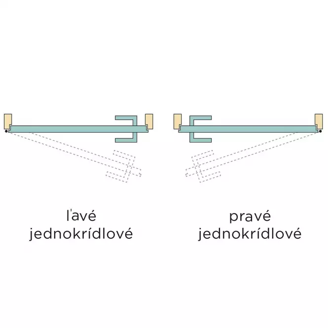 Dvere vnútorné Standard plné 70L dub  stříbrný