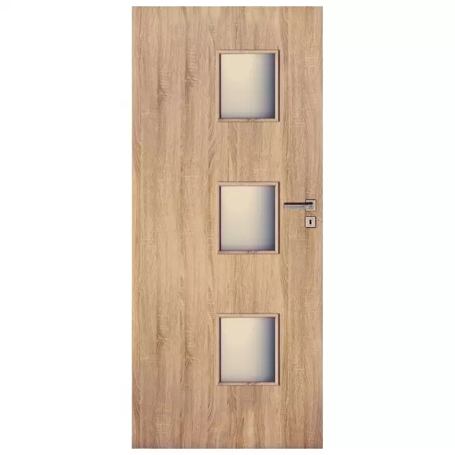 Dvere vnútorné Trio 3*3 70L dub sonoma